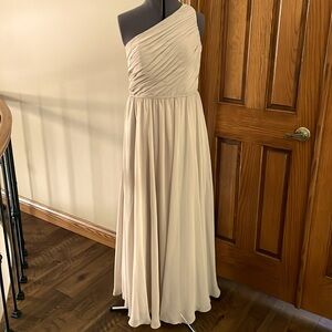 Kennedy Blue brand Champagne bridesmaid dress size 8